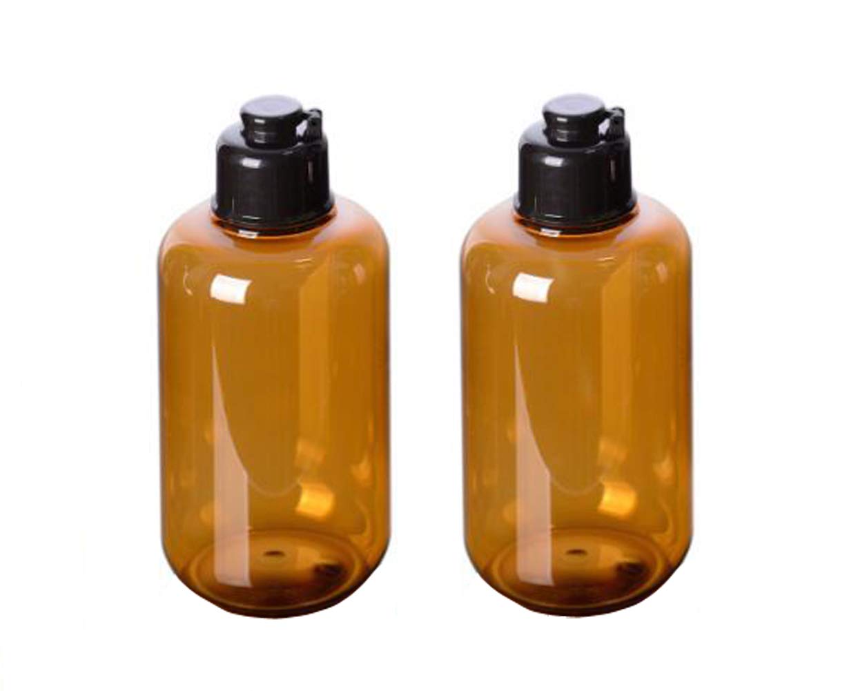 Vasana 300Ml/10Oz Empty Refill Plastic Squeeze Bottles With Black Flip Cap Cosmetic Makeup Essential Oil Water Shampoo Shower Ge