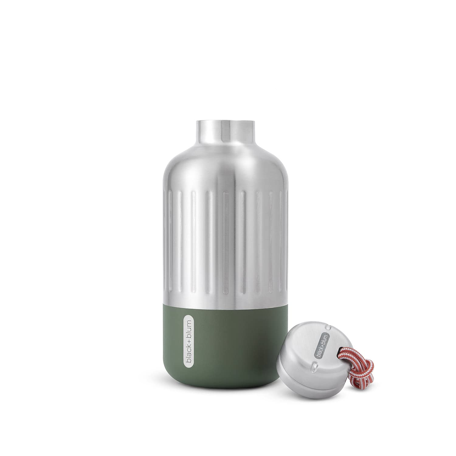 Black + Blum Explorer Insulated Flask, Olive, 650 Ml, Thermal Drinking Bottle Keeps Cold For 24 Hours And Hot For 12 Hours, 100%
