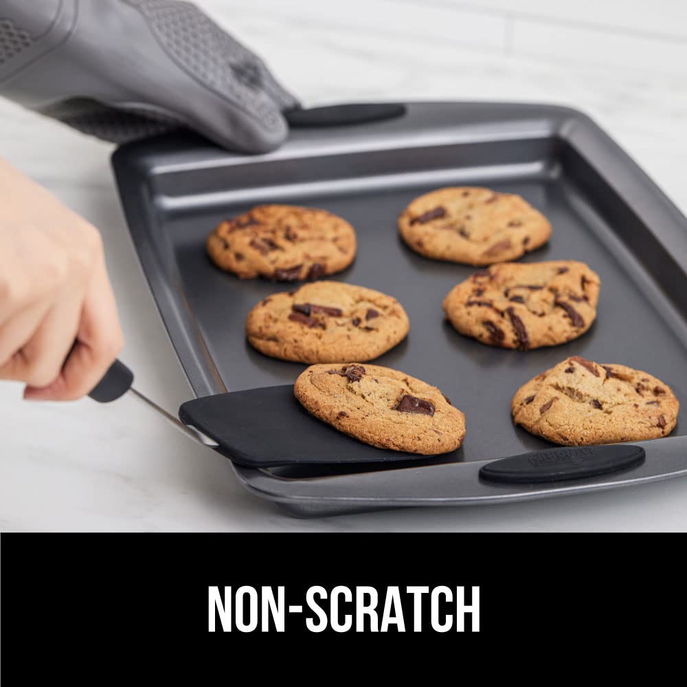 Gorilla Grip Nonstick Heat Resistant Bpa-Free Silicone Spatula, Non Scratch Flexible Head For Pans, Slip Resistant Soft Rubber H