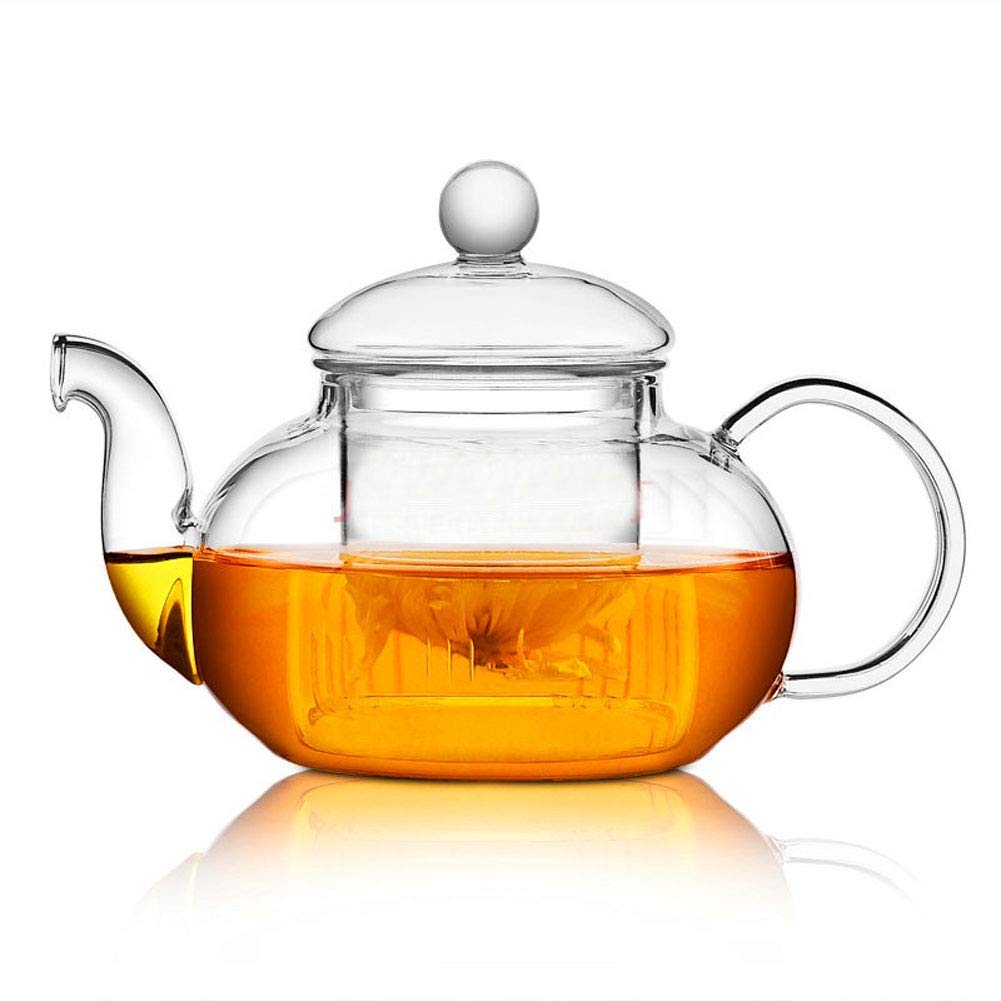 Beylor Clear Glass Teapot Heat Resistant Teapots 800 Ml /27 Oz With Infuser For Tea Leaf Loose Tea (800Ml)