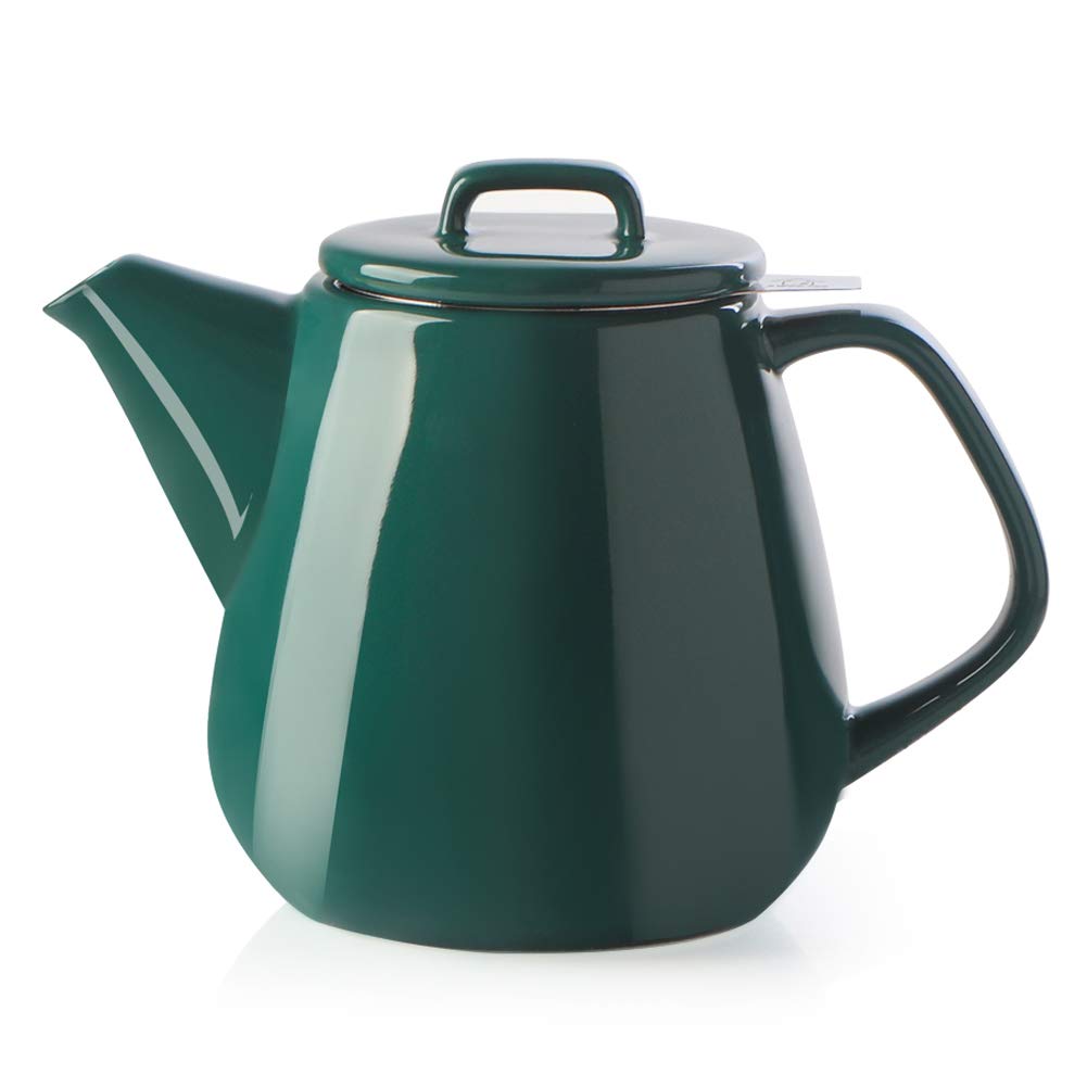 Sweejar Ceramic Teapot, Large Tea Pot With Stainless Steel Infuser, 40 Ounce, Blooming & Loose Leaf Teapot For Tea Lover, Gift,