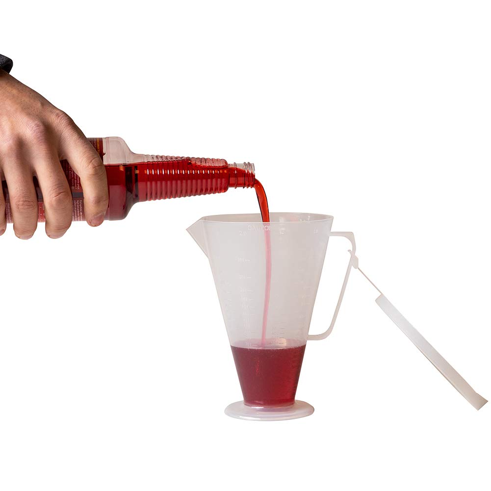 Pit Posse Pp3240 Ratio Measuring Cup For Premix Oil & Engine Fluid Mixer Mixing 2 Stroke Cup With Lid - Utility Jug 16:1 To 70:1