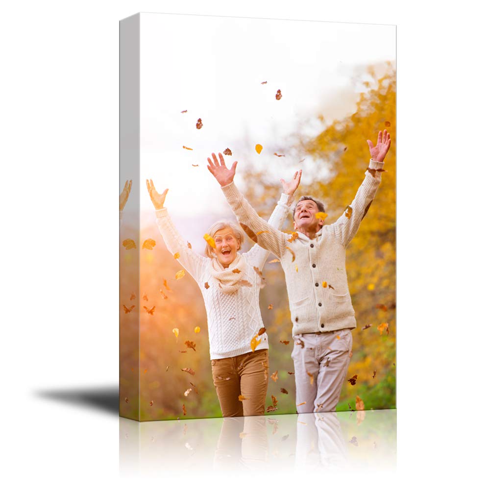 Nwt Custom Canvas Prints With Your Photos For Family, Personalized Canvas Pictures For Wall To Print Framed 48X32 Inches