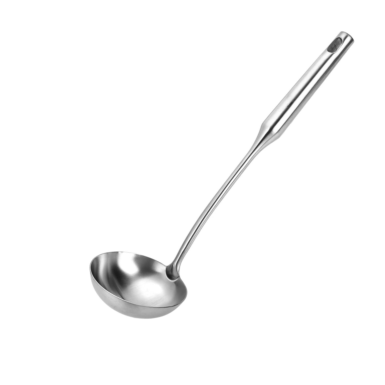 Soup Ladle 13.8 Large Durable Stainless Steel Ladel for Serving or Cooking, Stirring, Wok & Soup, Professional Heavy Duty kitc