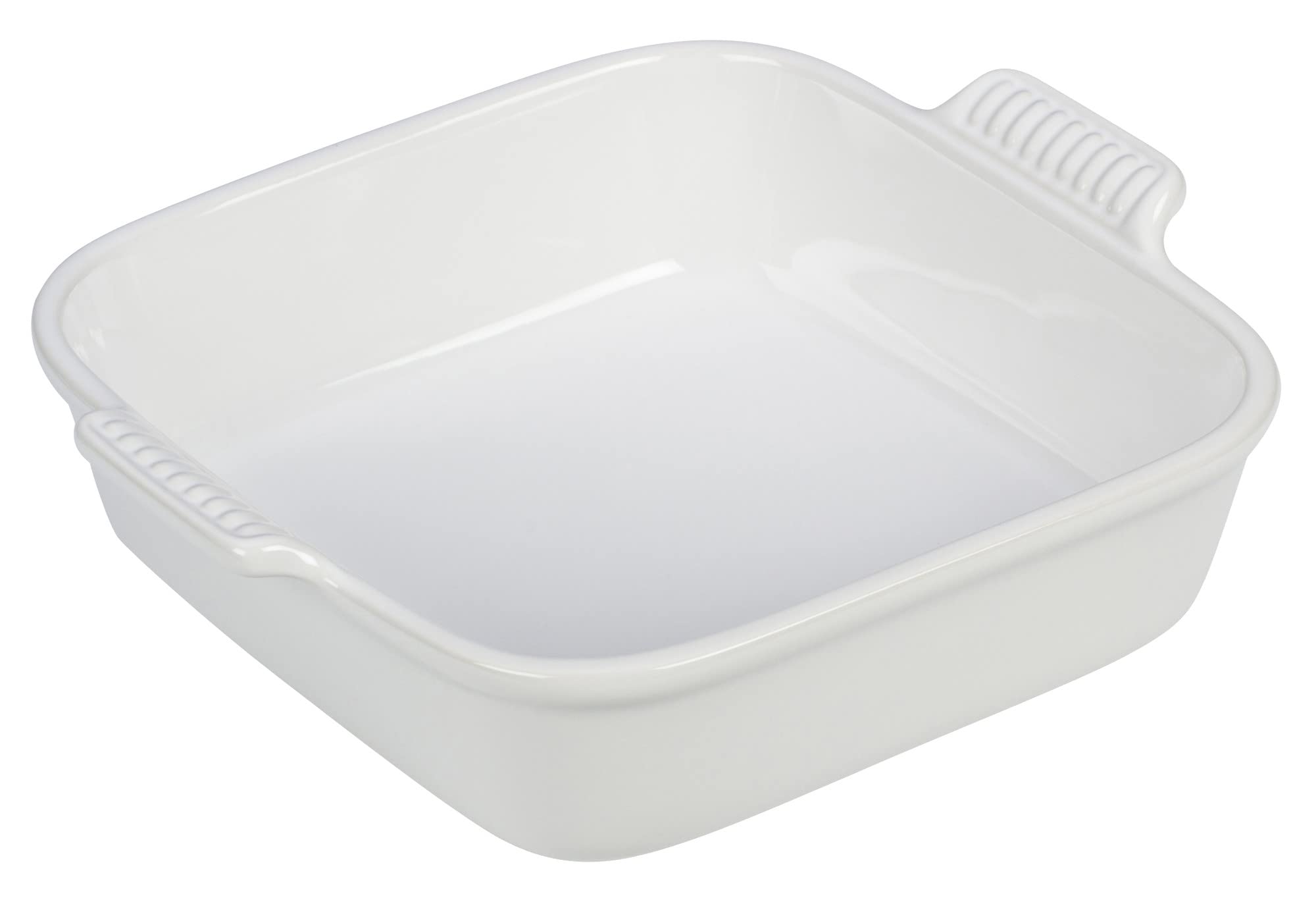 Le Creuset Stoneware Heritage Square Dish, 3 Qt. (9''), White