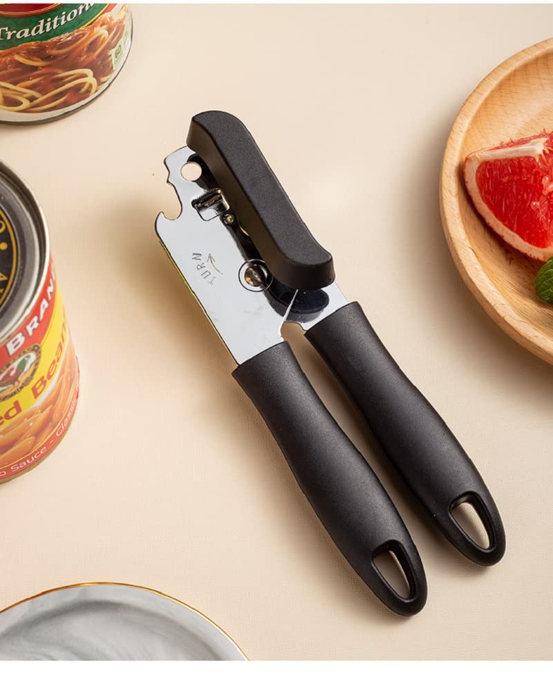 Highrock Multi-Function Opener Kitchen Can Opener, Jar Opener & Tin Opener, Manual Can Opener, Portable Can Opener (Black)