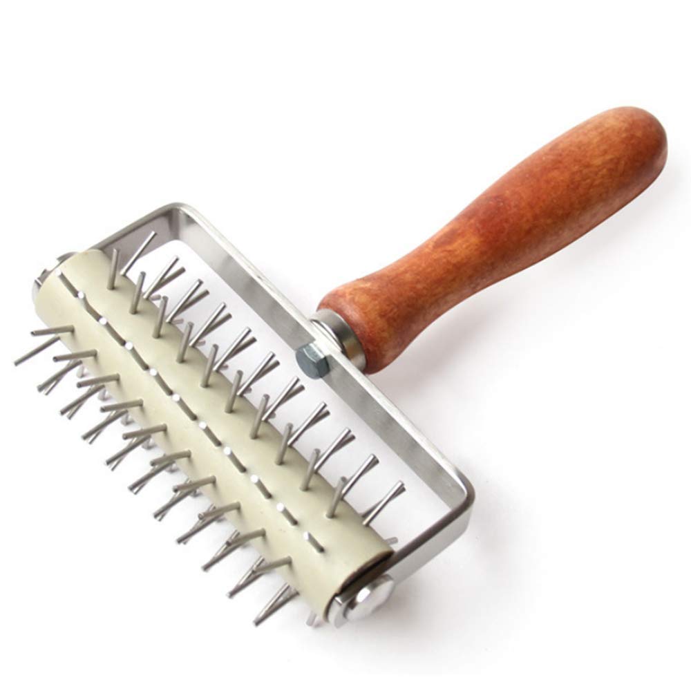 Stainless Steel Pizza Dough Roller Docker Needle Roller Pizza Puncher Pizza Bread Pin Puncher Pizza Wheel For Pizza Cookie Pie P