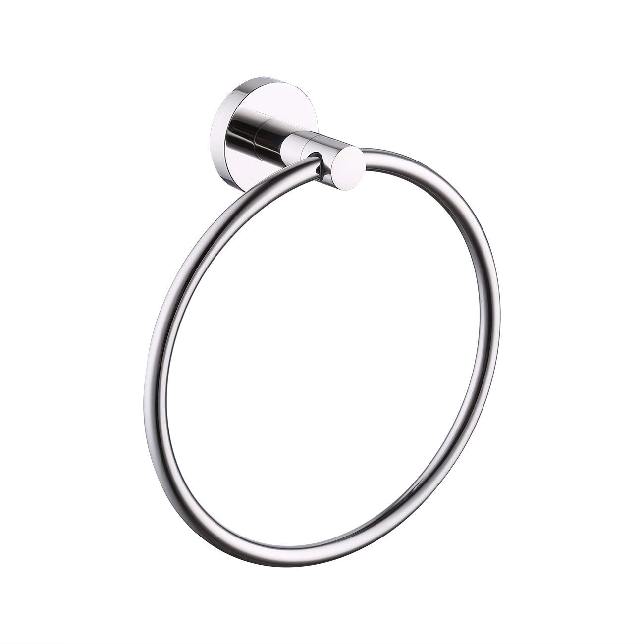 Kes Bathroom Hand Towel Holder Towel Ring Round Bath Towel Holder Wall Mount Sus 304 Stainless Steel Polished Finish, A2180
