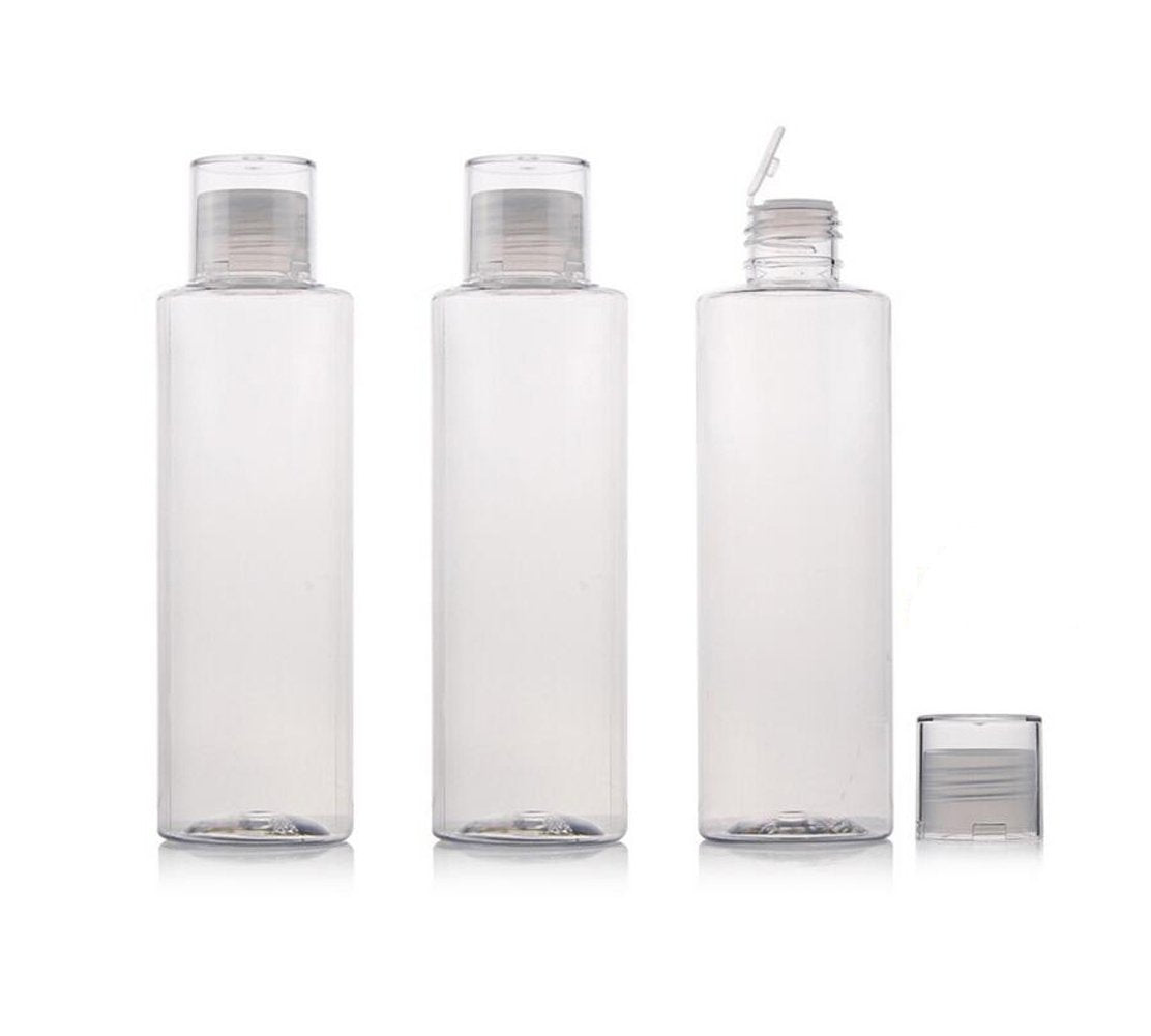 3Pcs Empty Clear Refillable Plastic Toner Lotion Cleanser Bottle Jars Travel Cosmetic Storage Container Packing Holder Organizer