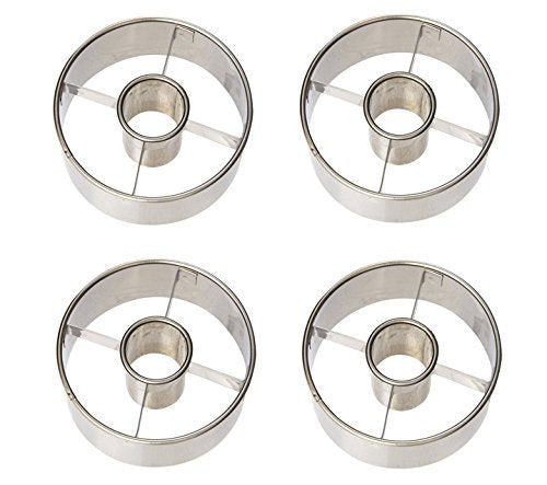 3.5'' Stainless Steel Doughnut Cutter, Set Of 4