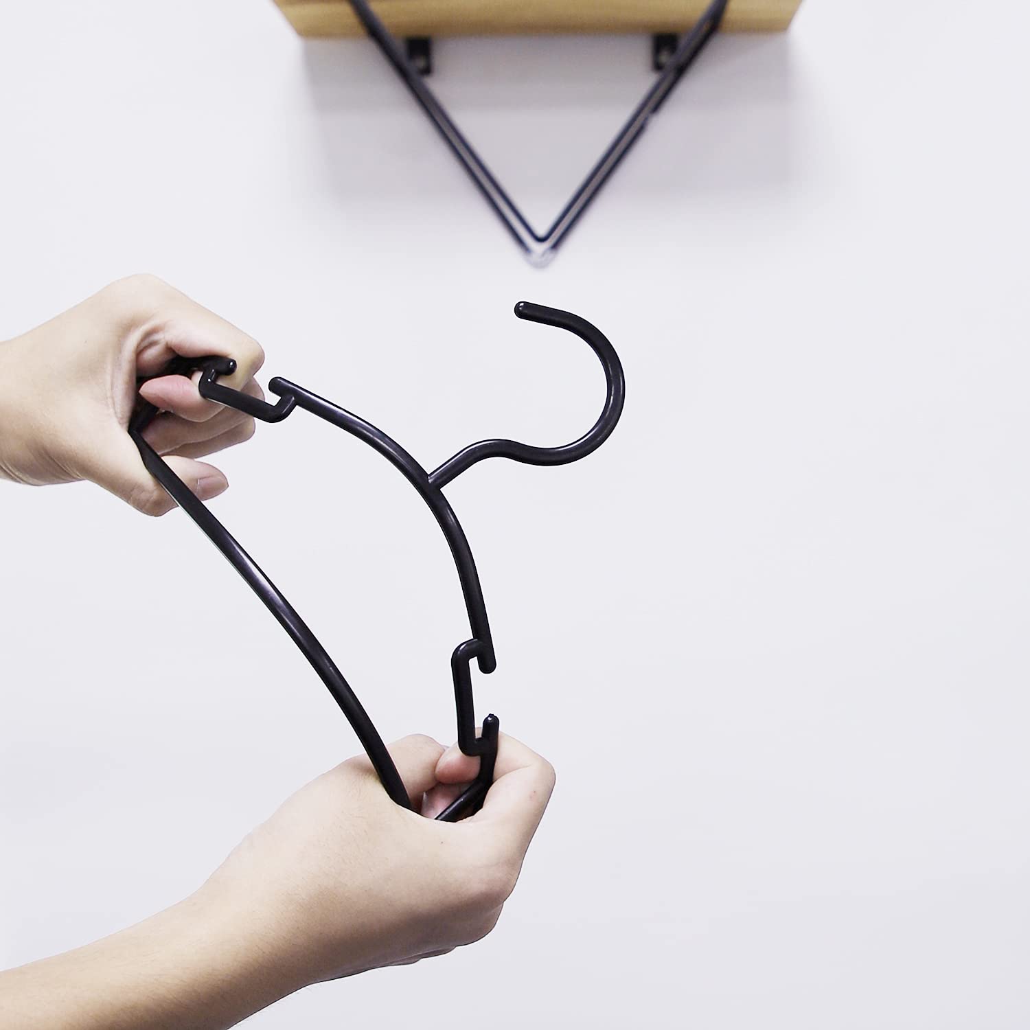 GoodtoU Kids Hangers Baby Hangers for Clothes Plastic Black Infant Hangers Bulk Toddler Hangers for Nursery Child Children Hangers for Closet Clothes Hangers (Black  60pack)