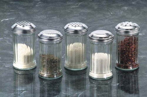 American Metalcraft Gla318 Dredge W/ 12-Oz Capacity, Glass/Stainless - Case Of 12