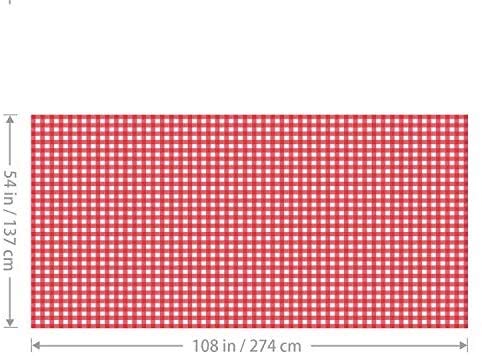 Pack Of 4, Picnic Tablecloth, Red And White Checkered Tablecloth, Plastic Tablecloth, Disposable Party Tablecloth, Plaid Tablecl