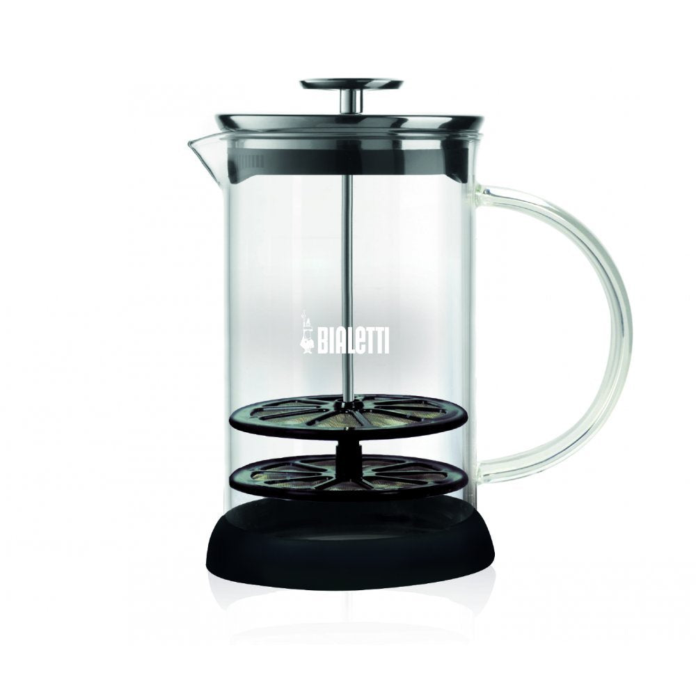 Bialetti, Cappuccino Machine Milk Frother, (3 Cup) (330 Ml-11 Oz), Silver