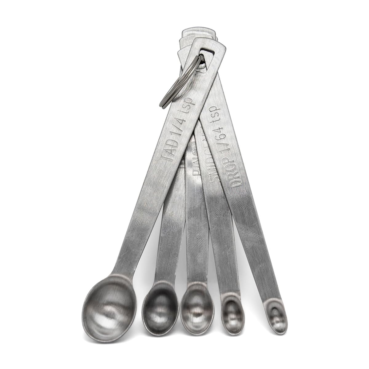 Mini Measuring Spoons 4-Piece Set - Nip, Smidgen, Pinch, Dash - For Cheesemaking, Baking, Seasonings, And More - Easily Measure