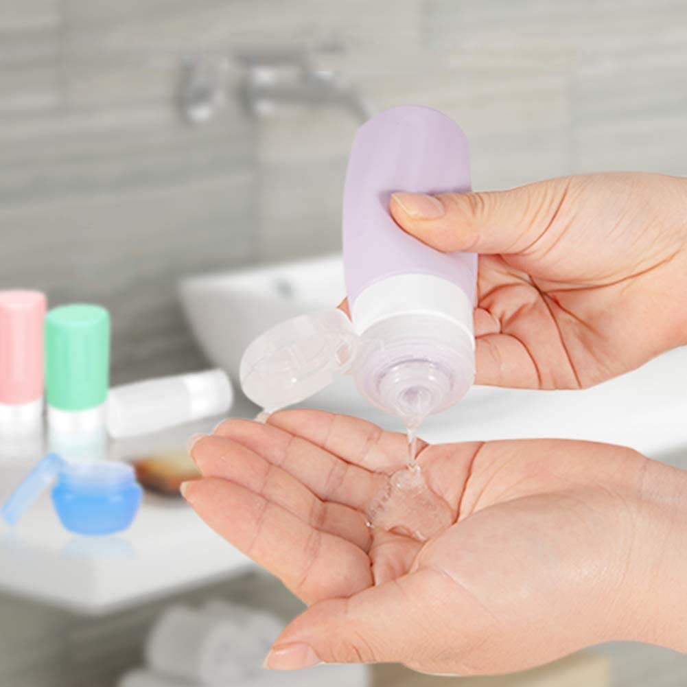 Travel Bottles For Toiletries Leak Proof Silicone Travel Bottles Set Tsa Approved Travel Size Containers Refillable Accessories
