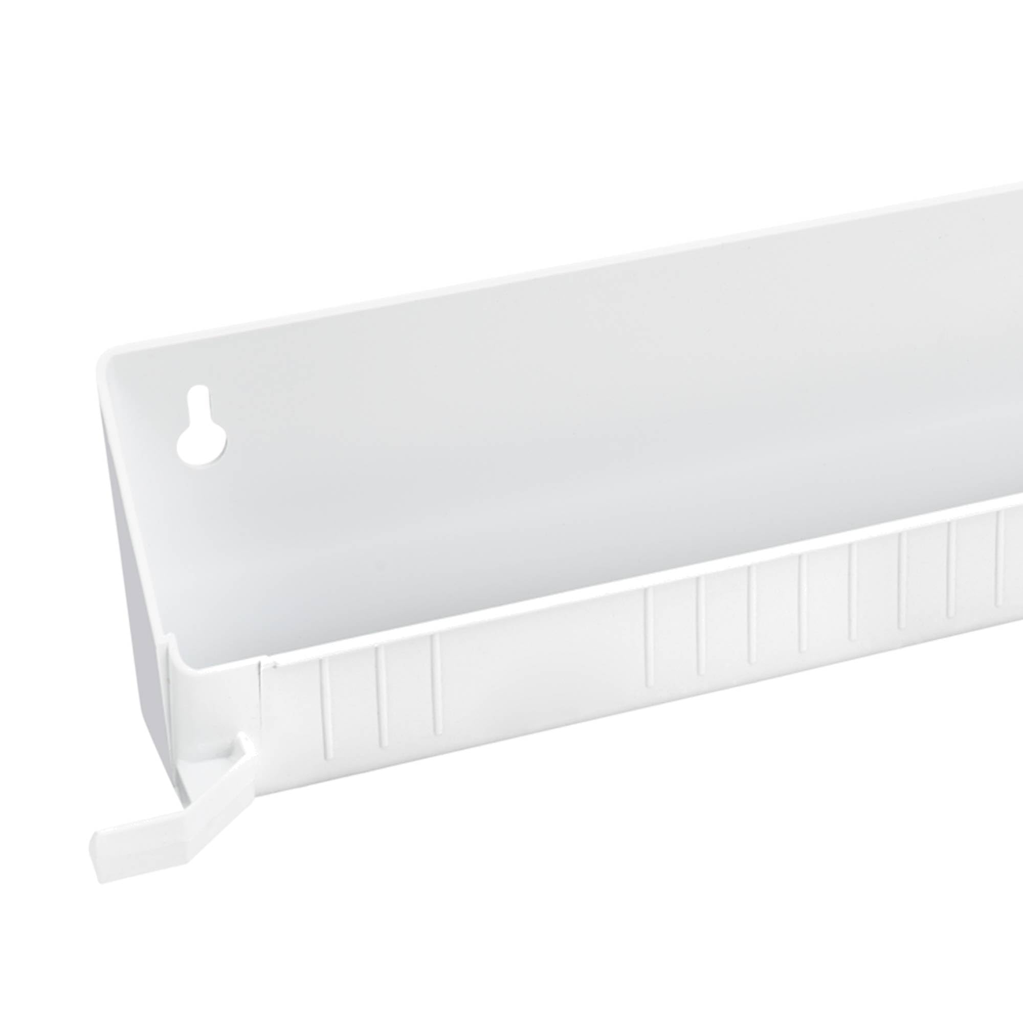 Rev-A-Shelf Tip-Out Accessory Organizer Tray for Kitchen/Bathroom Drawers with Heavy Duty Tab Stops  14 Inch  White  2-Pack  6562-14-11-52
