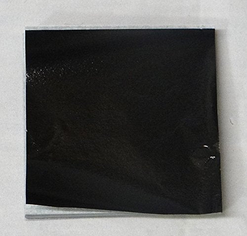 Candy Molds N More 6 X 6 Inch Black Confectionery Foil Wrappers, 125 Sheets
