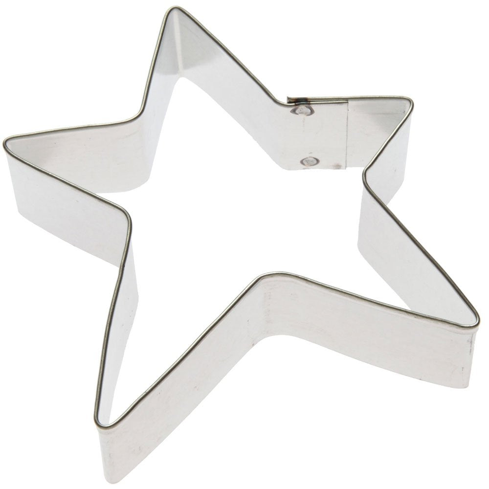 Foose Star Primitive Cookie Cutter 3.25 Inch -Tin Plated Steel Cookie Cutters - Star Primitive Cookie Mold
