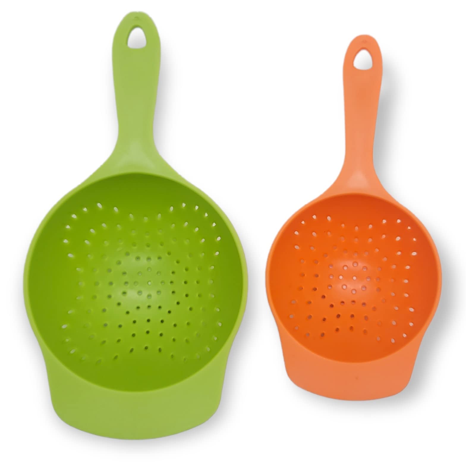 Handy Housewares 2 Piece Nesting Mini Food Colander Set - Great For Straining Berries, Pasta, Veggies And More (1 Set)