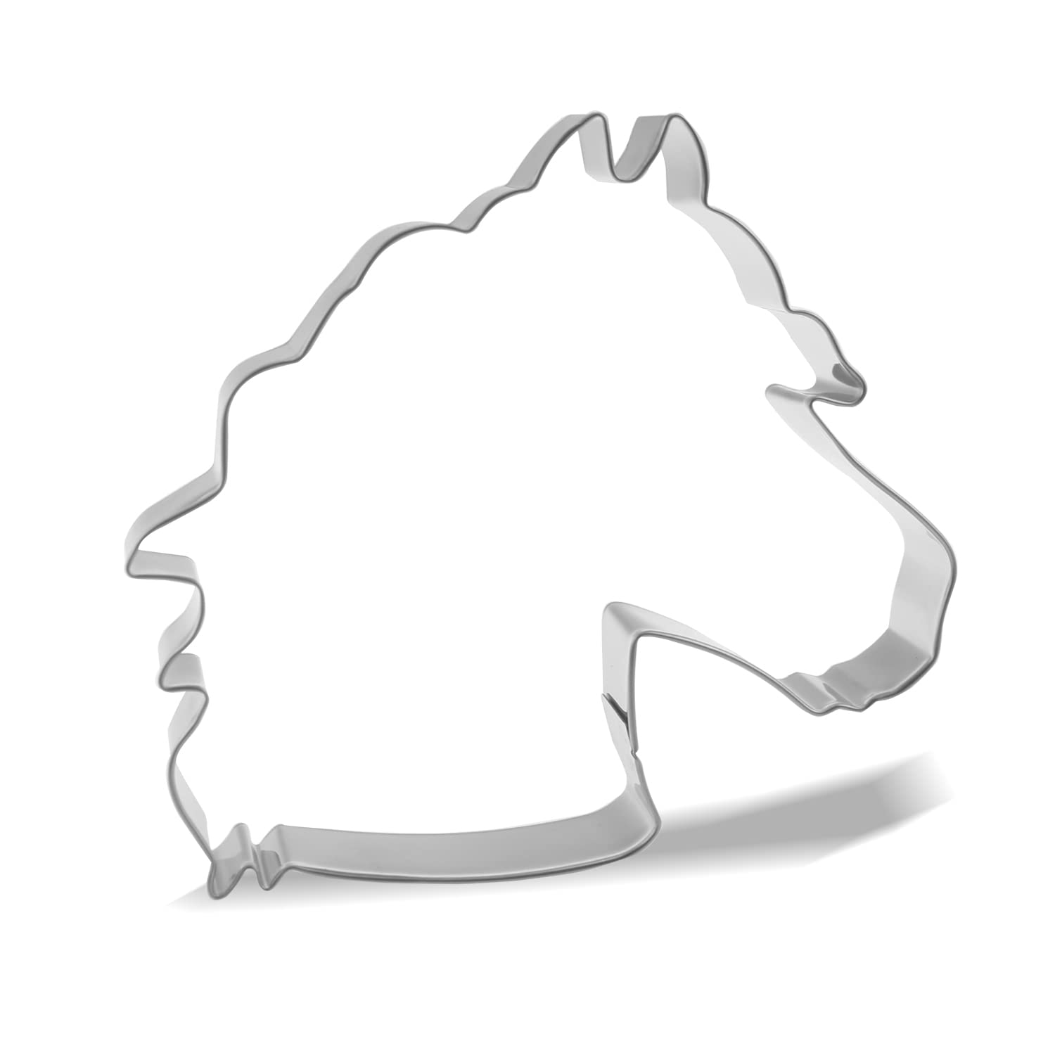 Keewah Large Horse Head Cookie Cutter, 5   , Stainless Steel