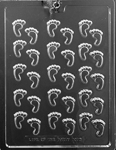 Grandmama'S Goodies B072 Baby Feet Shower Chocolate Candy Mold With Exclusive Molding Instructions