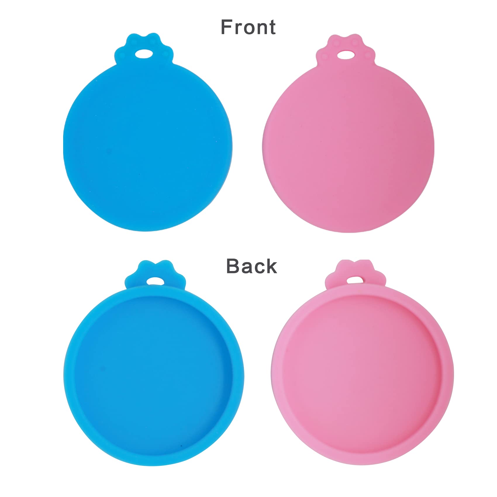 Yobbai 6 Pack Cat Food Cans Lids, Food Safe Bpa Free & Dishwasher Safe,Silicone Can Lids Covers For Cat Food Cans