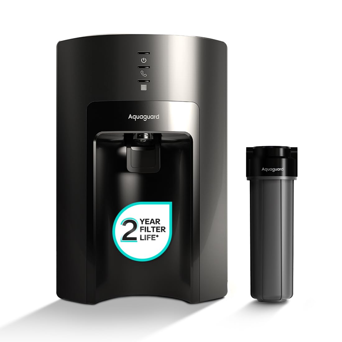 Aquaguard Sure Delight Aquasaver Ro+Uv+Uf Tech 2-Year Filter Life | With Mega Sediment Filter 2 Free Cleaning Service 60% Water 