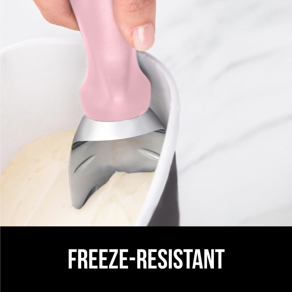 Gorilla Grip Heavy Duty Ice Cream Scoop With Comfortable Handle, Professional Grade Scooper For Perfect Round Scoops, Spoon Froz