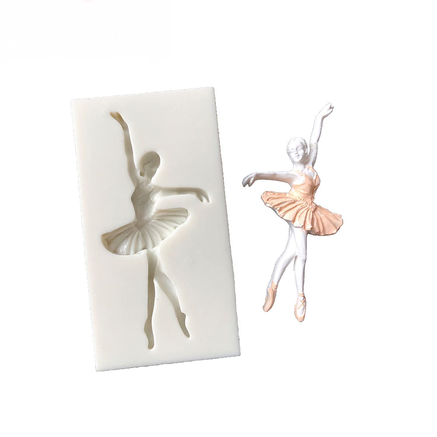 Ballet Girl Silicone Mold For Ballerina Dance Lovers Diy Fondant Candy Making Chocolate Molds Lollipop Desserts Ice Cube Gum Cla