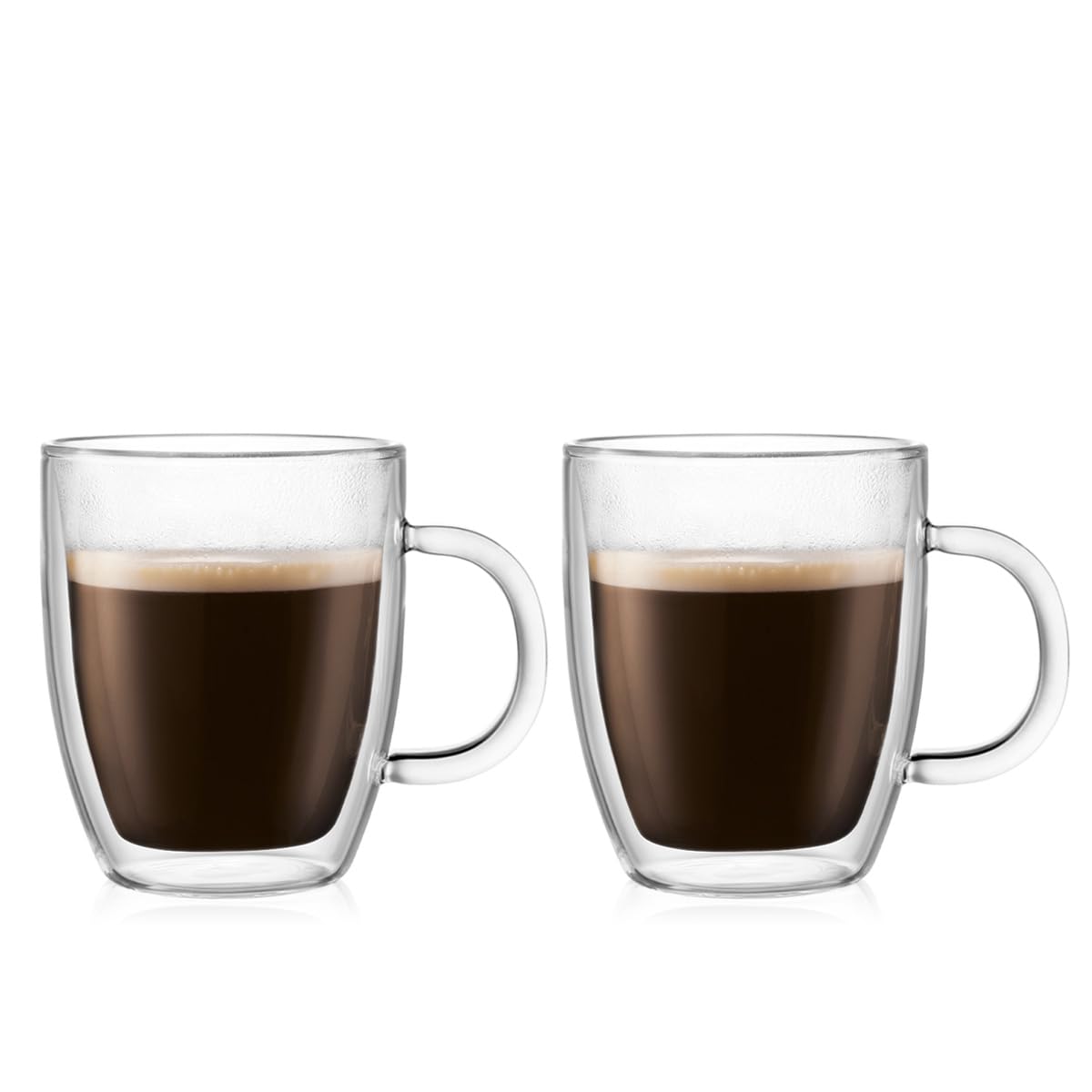 Bodum Bistro Coffee Mug  10 Ounce (2-Pack)  Clear