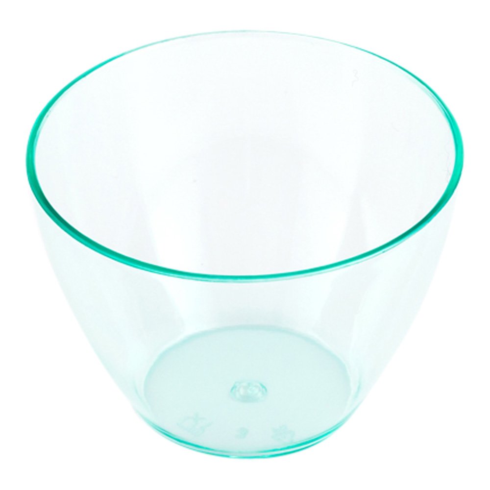 Restaurantware 2 Ounce Mini Tasting Bowls 100 Round Bowls- Disposable Heavy-Duty Seagreen Plastic Dessert Bowls For Weddings Or