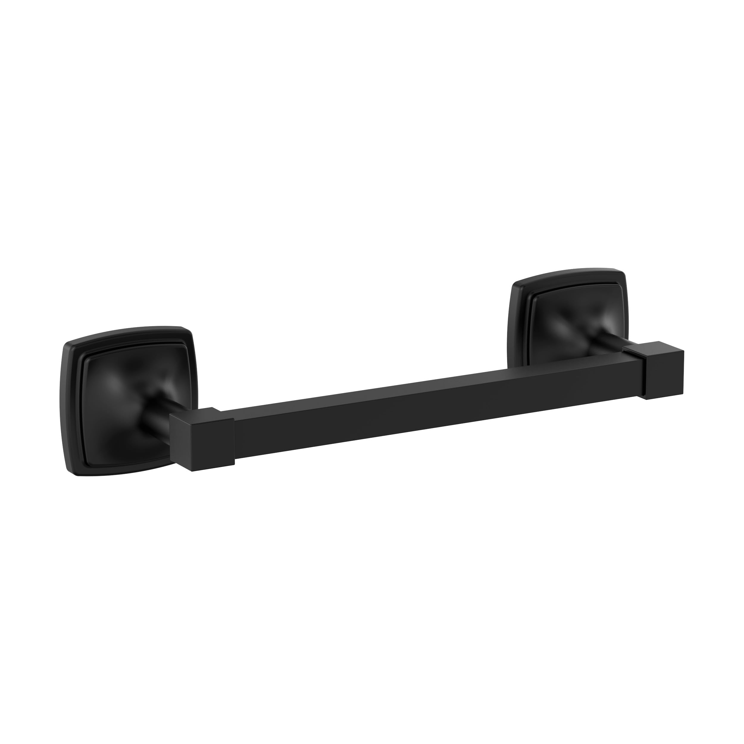 Amerock Stature Matte Black 8 Inch (203Mm) Towel Bar, Bh36095Mb