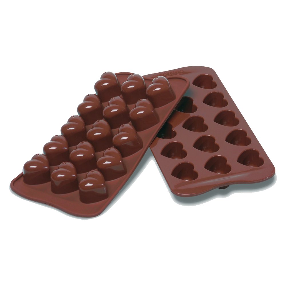 Silikomart Silicone Easy Chocolate Mold, Hearts