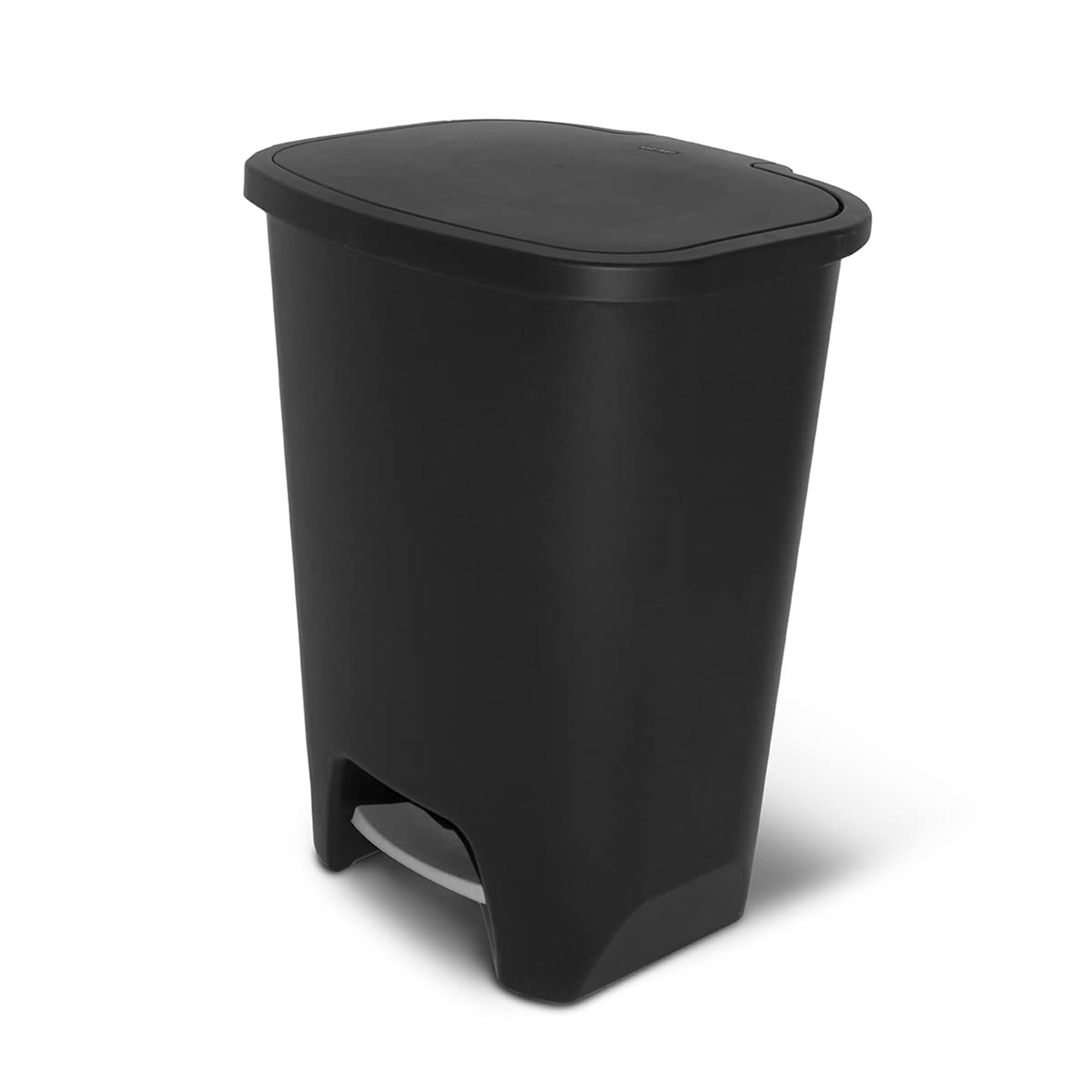 Glad 20 Gallon Trash Can - Plastic Kitchen Waste Bin with Odor Protection of Lid - Hands Free with Step On Foot Pedal and Garbag