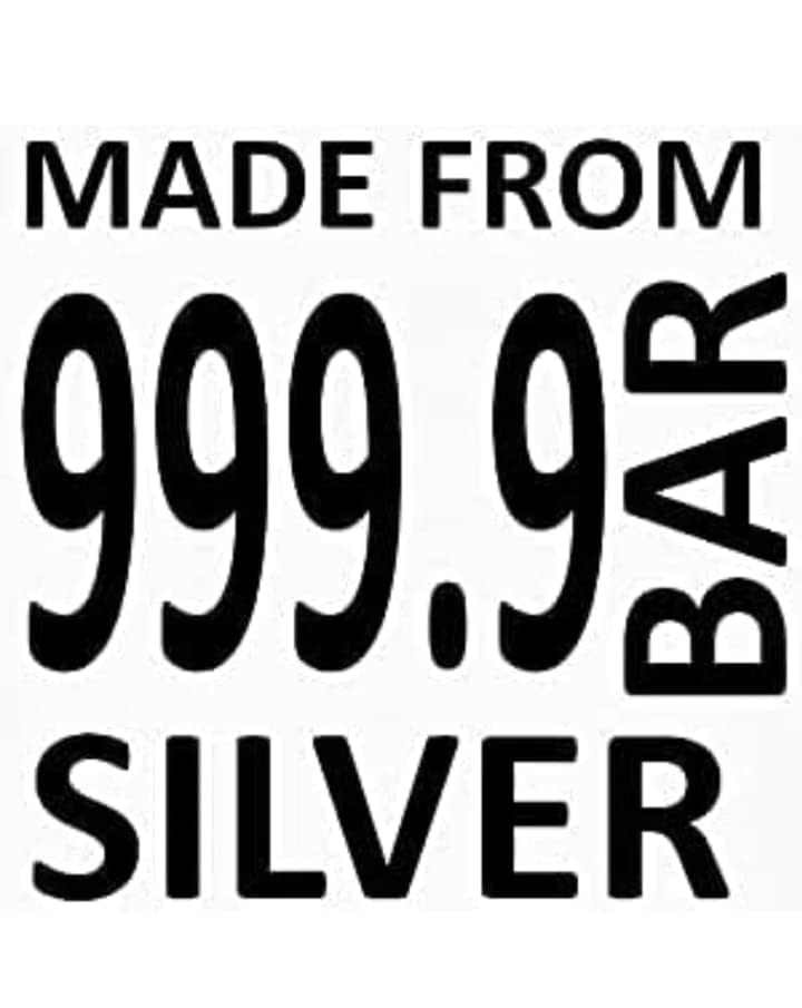 GOLD LEAF COMPANY .Silver FOIL VARAK FOILS 15pcs King Size 64 INCHES for Sweets Decoration,Cake Baking,Chocolate,SERUMS,AYURVEDI