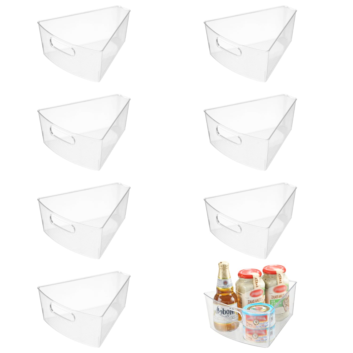 OMNISAFE Lazy Susan Organizer Bins,10.2x 9.4x 4, 26 Diameter(8)