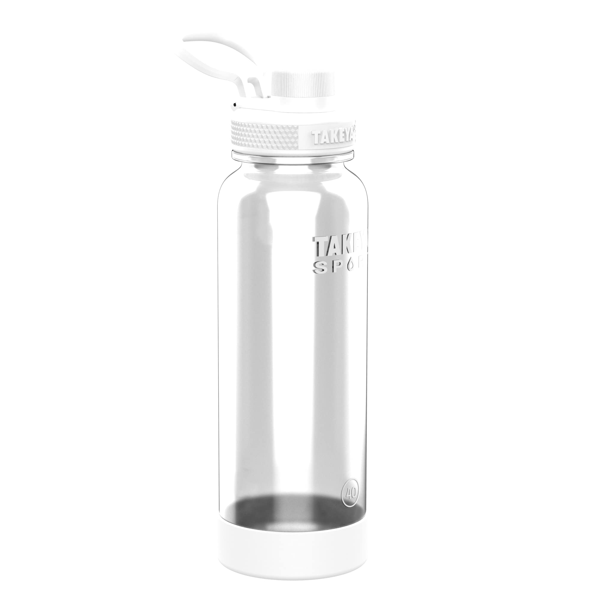 Takeya Sport 40 Oz Tritan Plastic Water Bottle With Spout Lid, Premium Quality, Bpa Free, Extreme Air