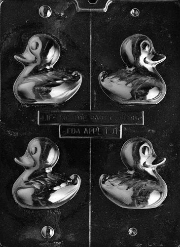 Grandmama'S Goodies E101 Rubber Ducky Chocolate Candy Soap Mold With Exclusive Molding Instructions