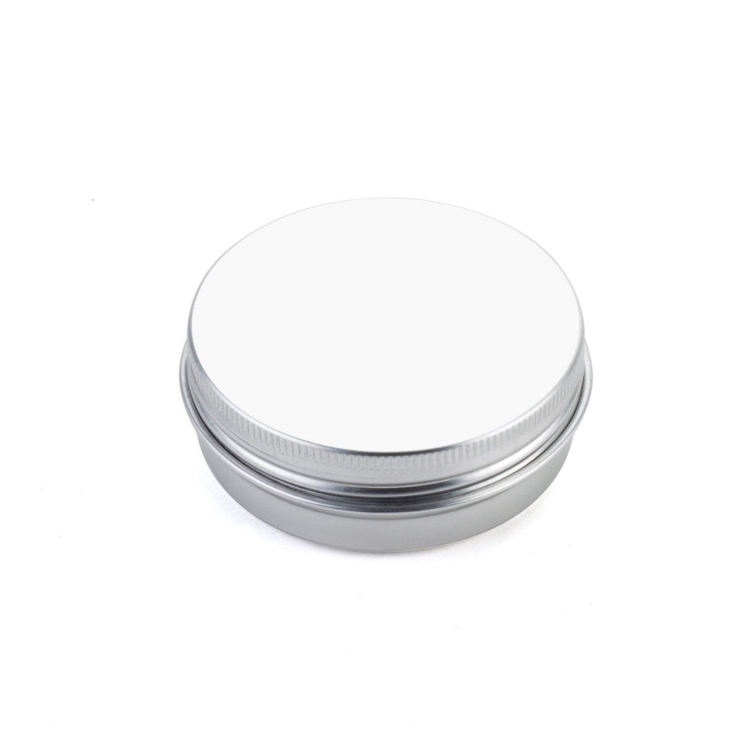 Tosnail 48 Pack 2 Oz. Aluminum Round Lip Balm Tin Containers With Screw Thread Lid - Great For Spices, Candies, Tea Or Gift Givi
