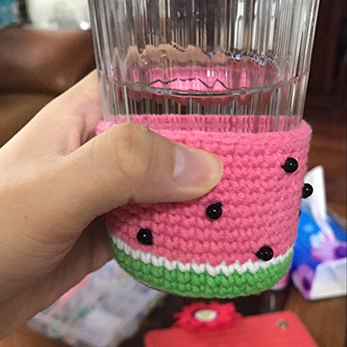Tinton Life Super Cute Reusable Handmade Coffee Cup Sleeve Cup Sweater(America)