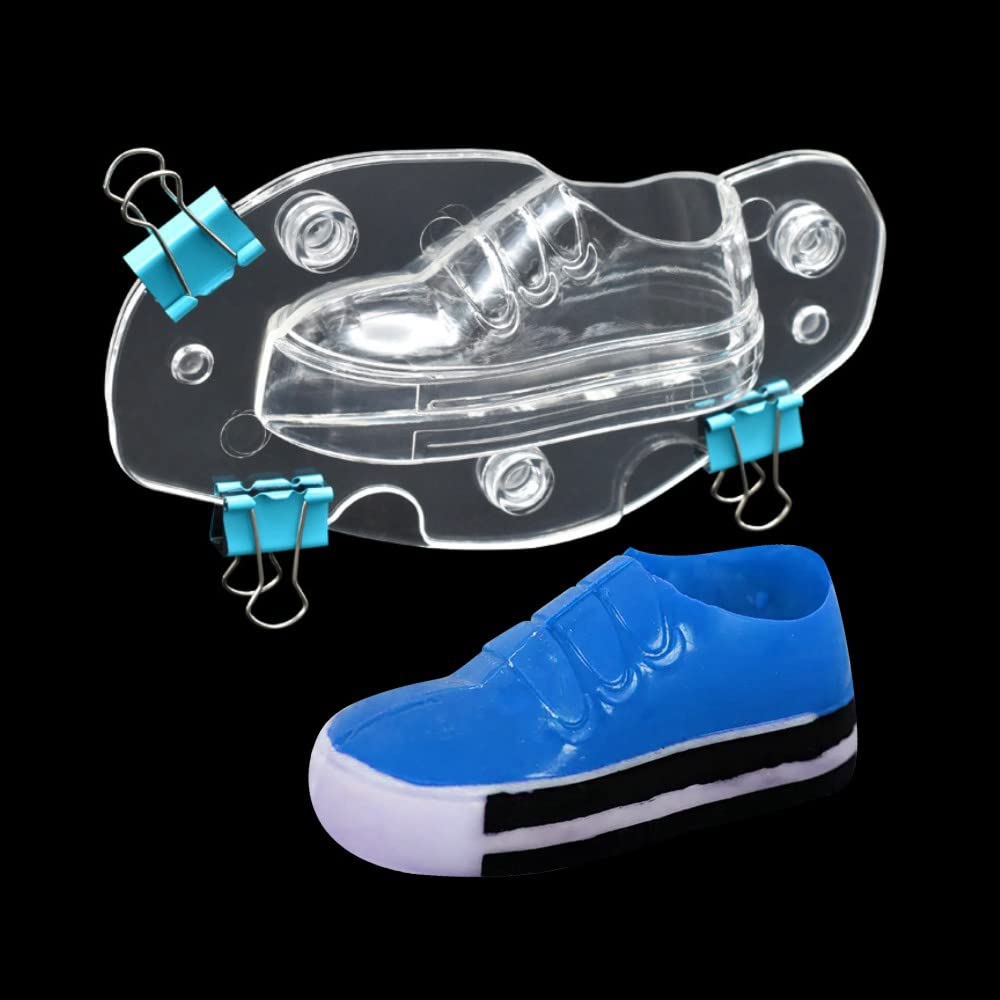 Tuke Chocolate Molds 3D Children'S Sports Shoes Sneakers Polycarbonate Candy Mold Cake Decorating Tools