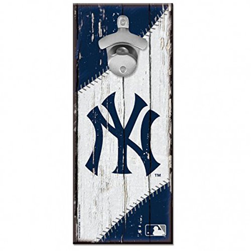 New York Yankees Mlb Bottle Opener Sign 5'' X 11''