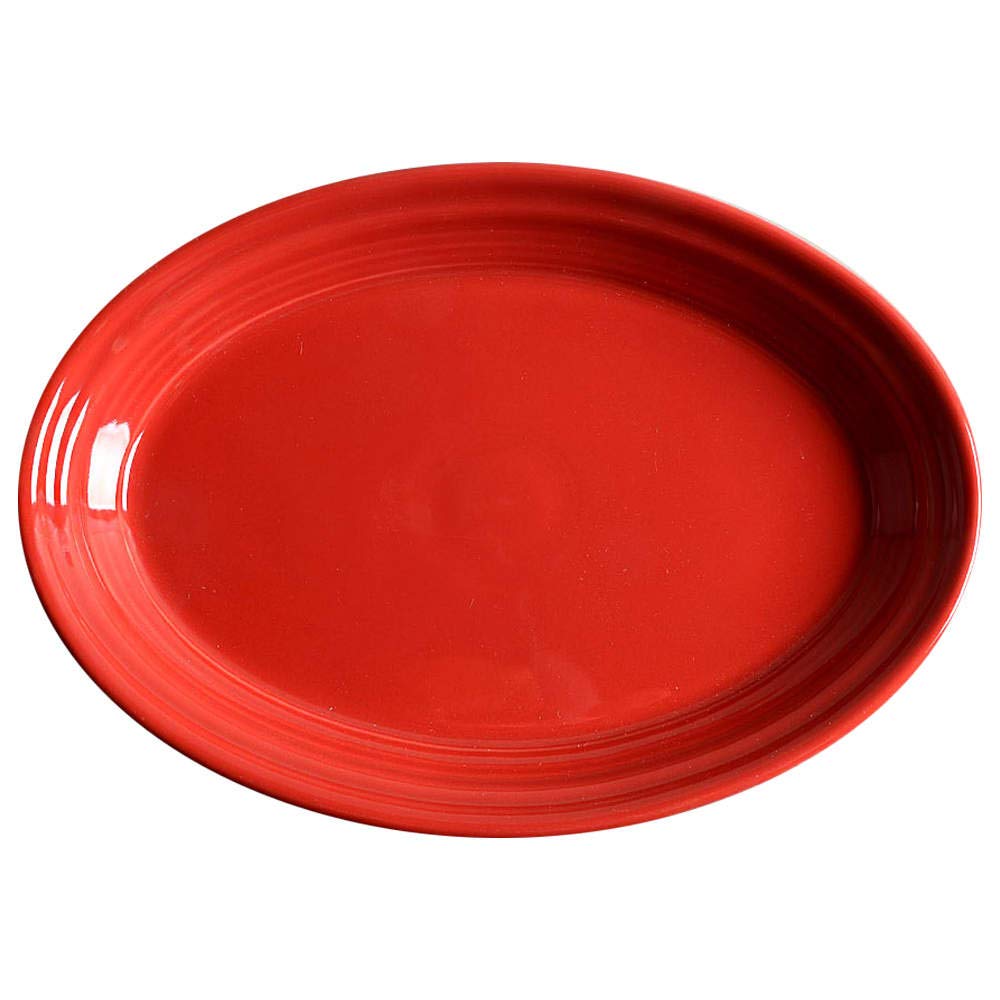 Fiesta 9-5/8-Inch Oval Platter, Scarlet