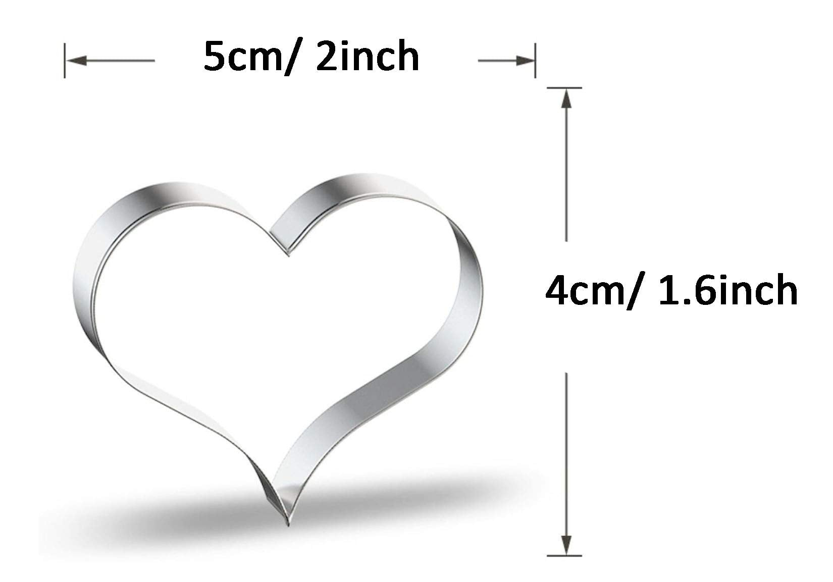 Wjsyshop Mini Heart Cookie Cutter - B Small Size