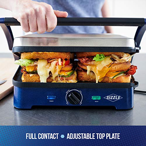 Blue Diamond CC002899-001 Sizzle Deluxe Electric Griddle and Grill Pan  Plates