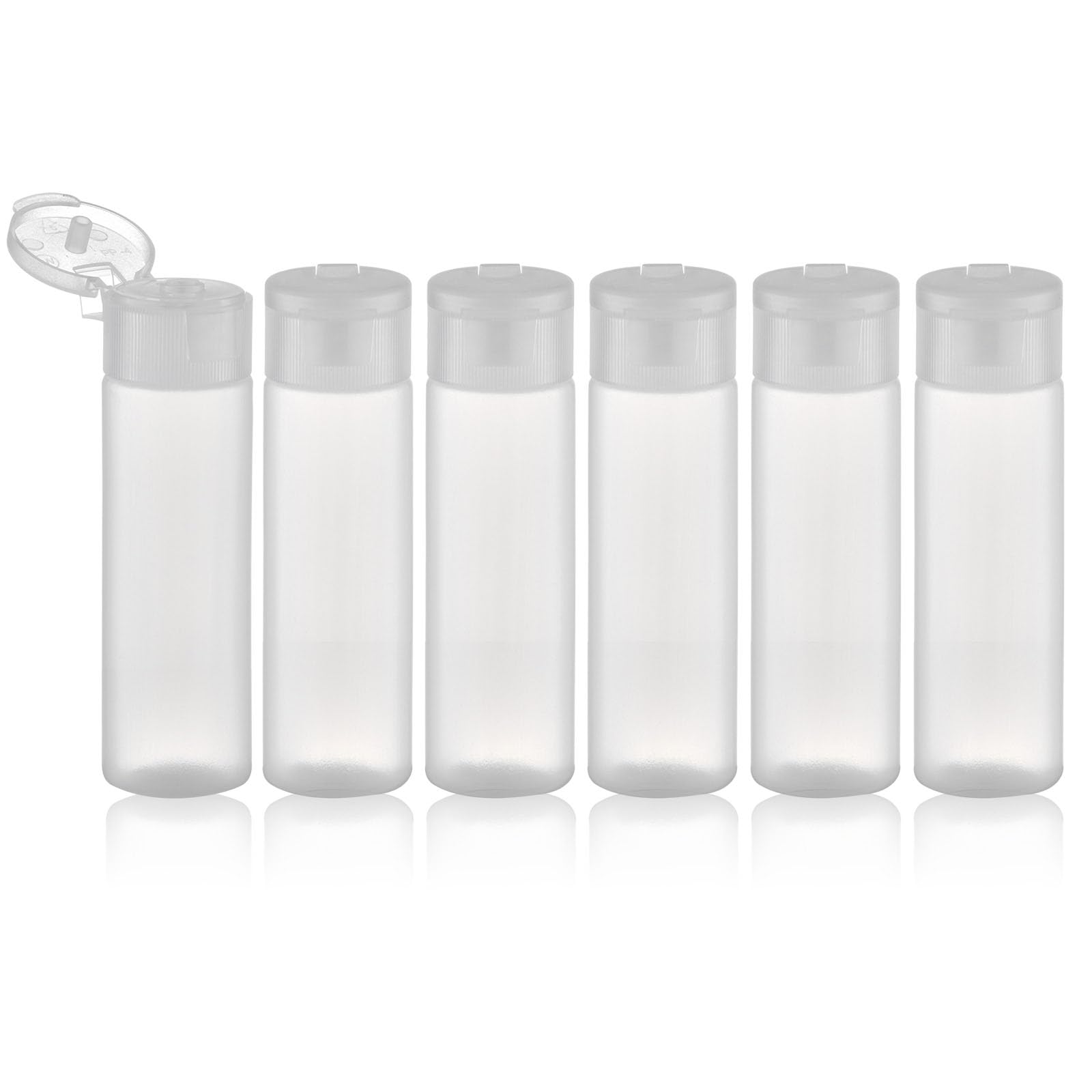 Lulupack Travel Bottles For Toiletries 1 Oz - Travel Size Shampoo And Plastic Containers Tsa Approved - Empty Squeeze Sanitizer