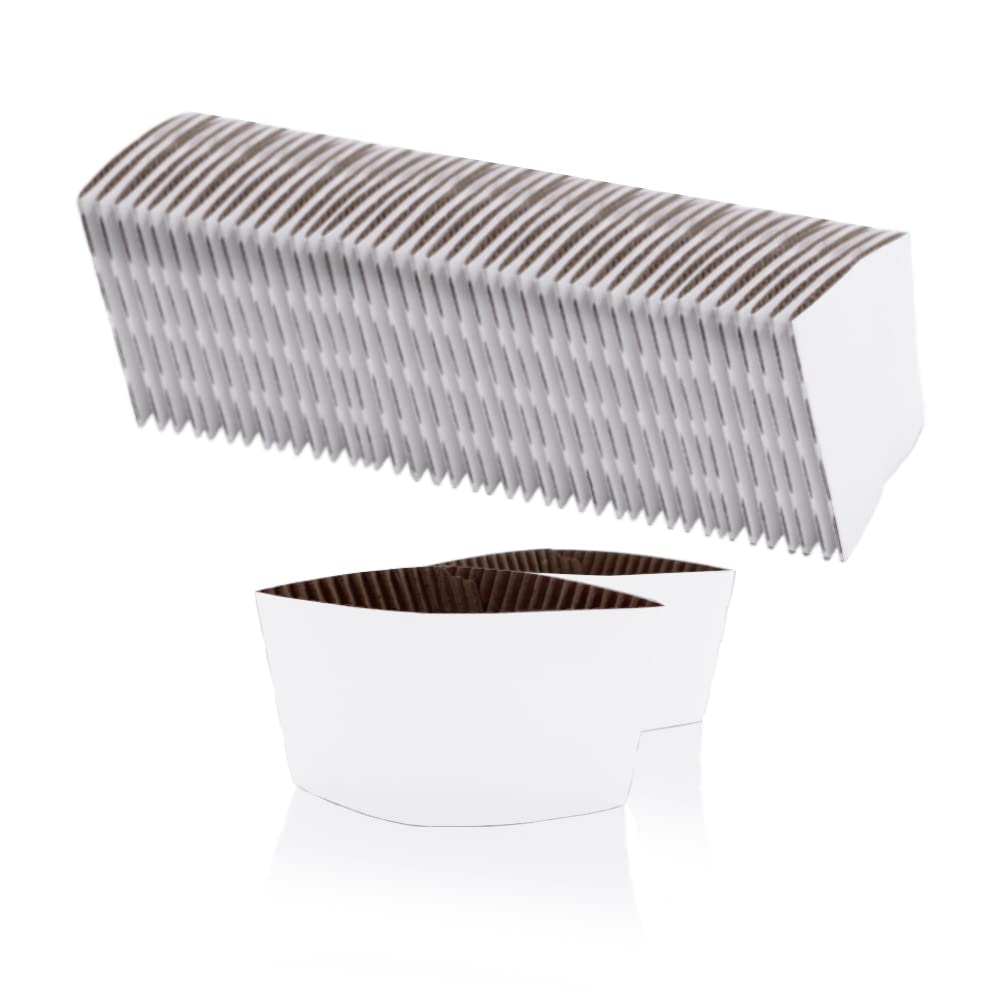 EchoDone 200pcs Disposable Coffee Cup Sleeves for 10oz 24oz (Without Cups)