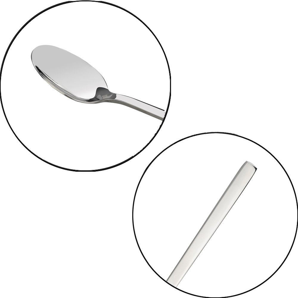 Doryh Stainless Steel Dessert Spoons Set, 12-Piece, 6.69 Inches