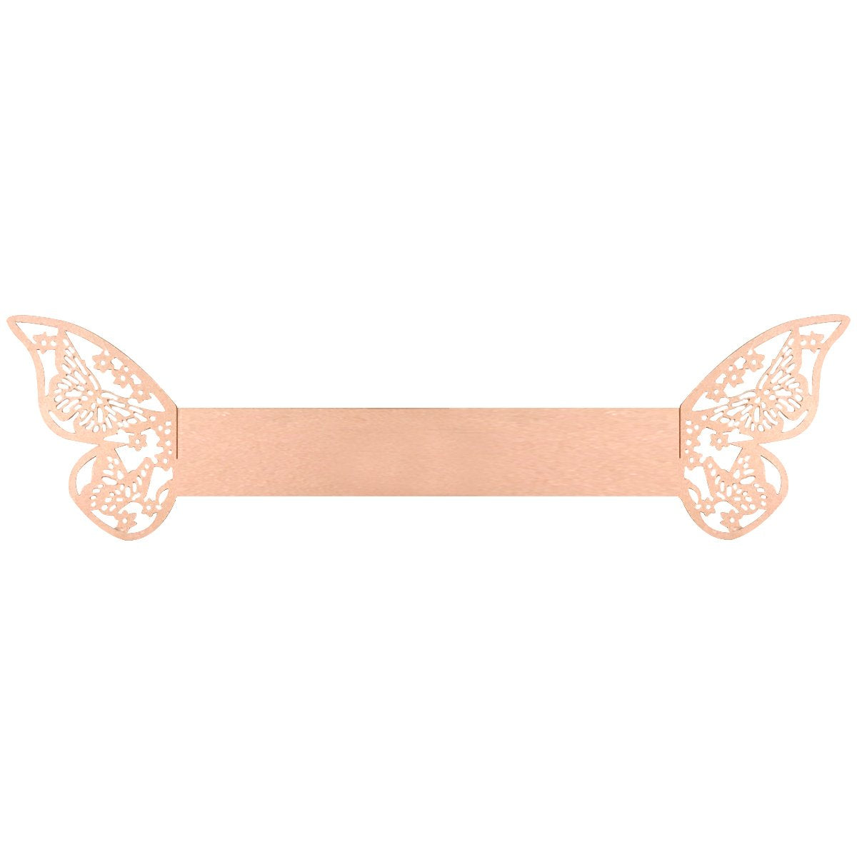 Butterflies Wedding Decor Napkin Rings (Set Of 50), Pink